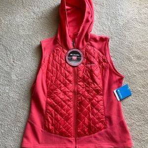 Columbia vest. NWOT. Tangerine color. XL women’s.
